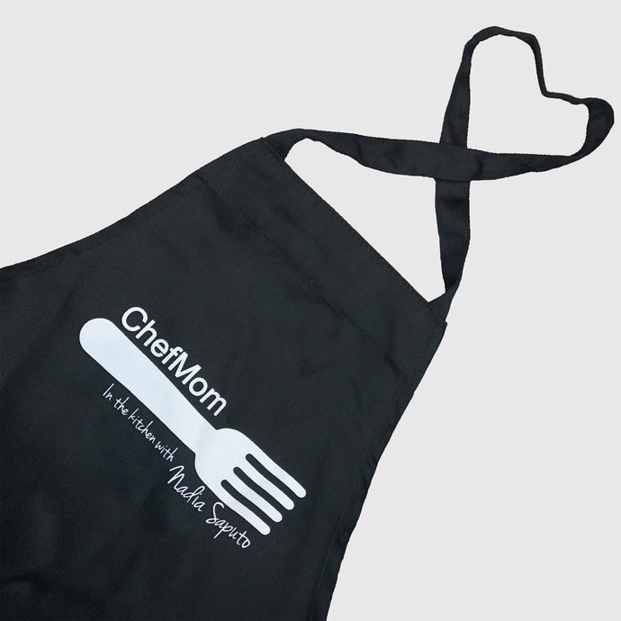 Black full sized ChefMom apron